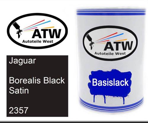 Jaguar, Borealis Black Satin, 2357: 500ml Lackdose, von ATW Autoteile West.